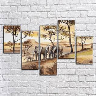 Модульная картина из частей